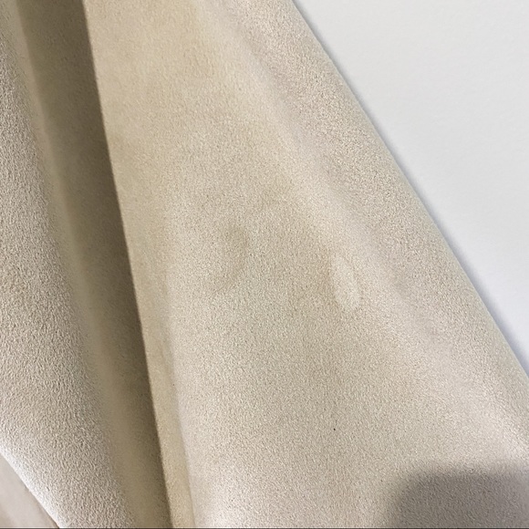 ZARA Faux Tan Suede Trench Coat size Small - Picture 12 of 15